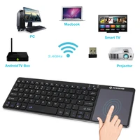spanish hebrew 2 4g aluminum alloy trackpad keyboard pc laptop computer notebook bluetooth wireless keyboard with touchpad