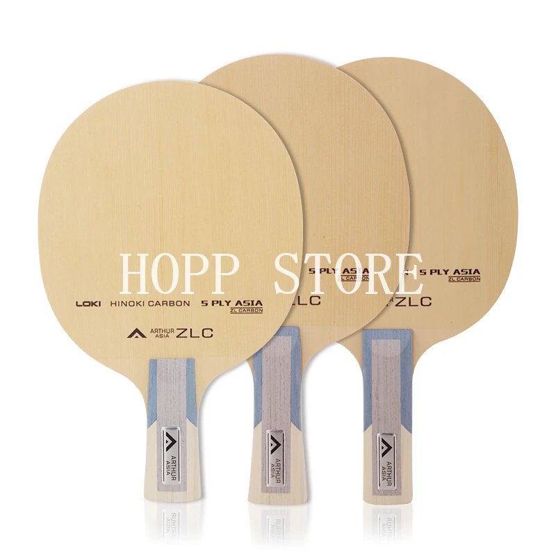 LOKI Arthur ASIA ZLC Table Tennis Blade Professional 5 Ply Hinoki Carbon Ping Pong Paddle Fast Attack Arc Pingpong Bat