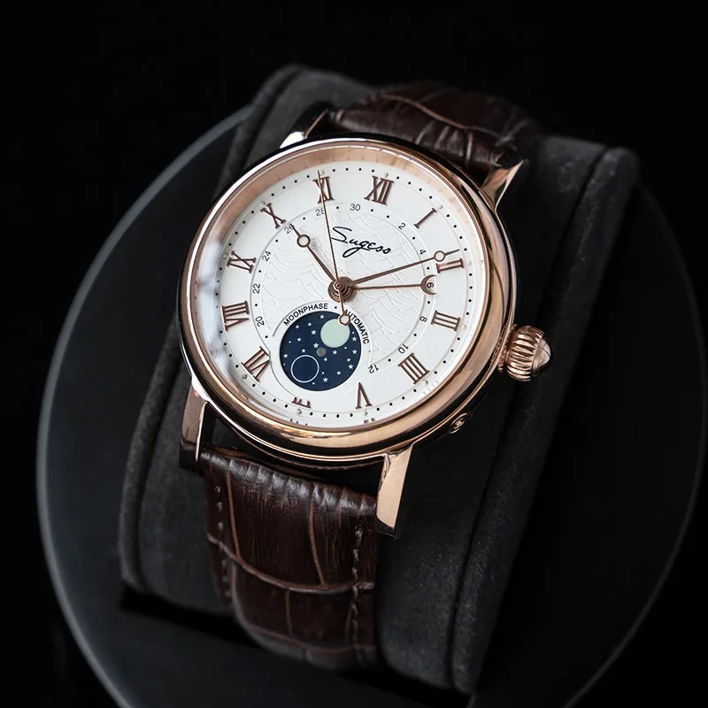 Часы наручные SUGESS Мужские механические автоматические светящиеся брендовые