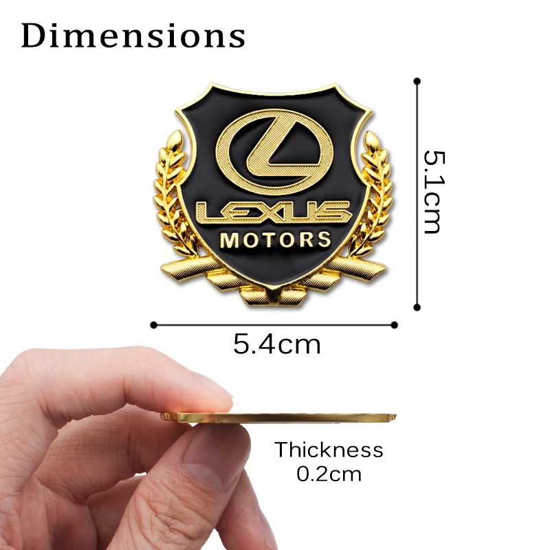 2 шт. автомобильные Стайлинг 3D металлические наклейки Значки для Lexus RX 300 IS 250 GX 400 460