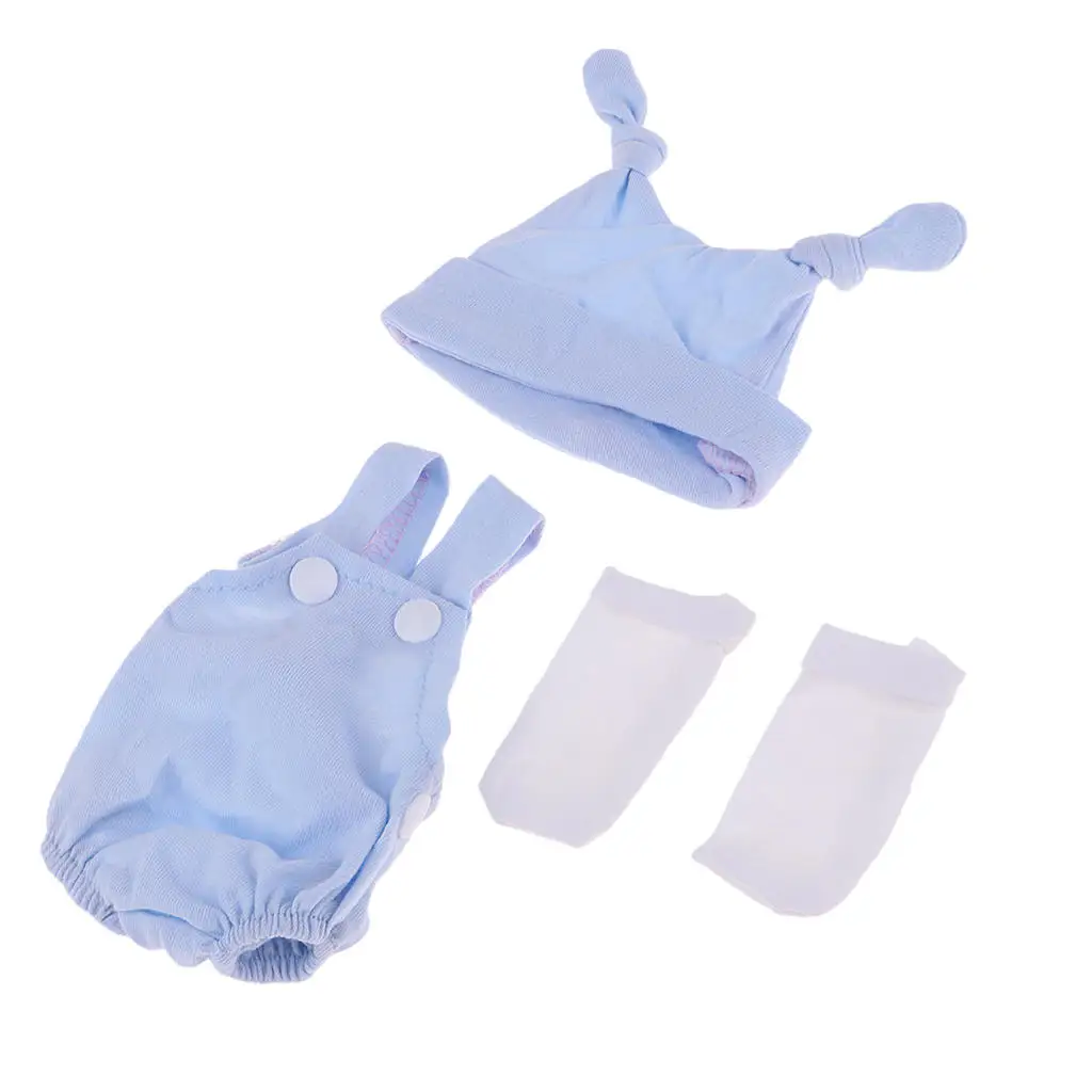 

2xLovely Doll Sleeveless Rompers Sets for 10''-11'' Baby Doll Clothes Accs