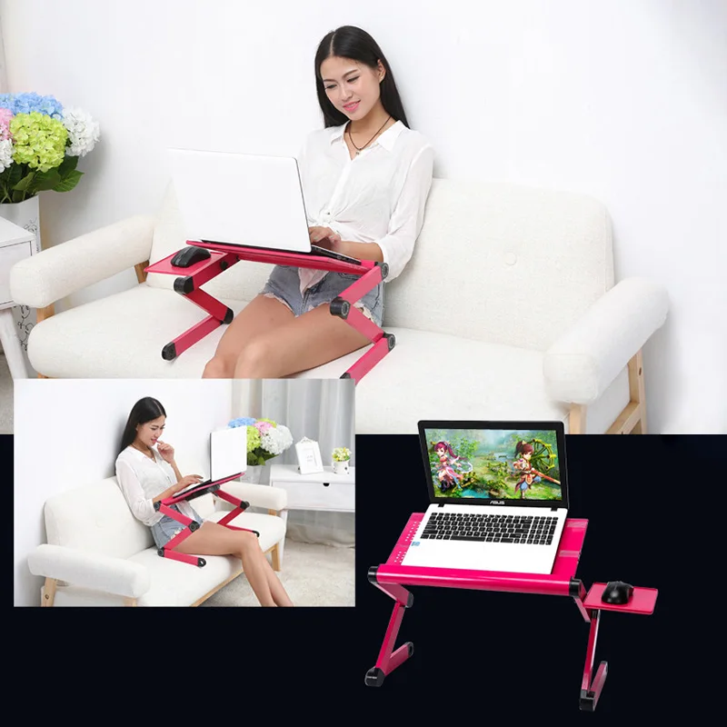 Настольная подставка под ноутбук компьютерный диван регулируемый и складной