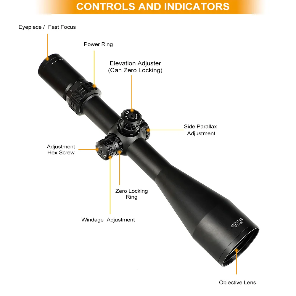Охота ohhunt тонкий край 4-24X56 SF Riflescopes сторона Parallax Mil точка стекло Выгравированный