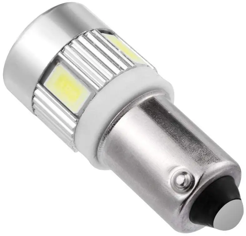 2/4 ШТ BA9S BAX9S BAY9s H21W 6 5630SMD светодиодный 150LM автомобильный индикатор лампы для автомобиля Обратный парковочный боковой светильник белый 12 В DC