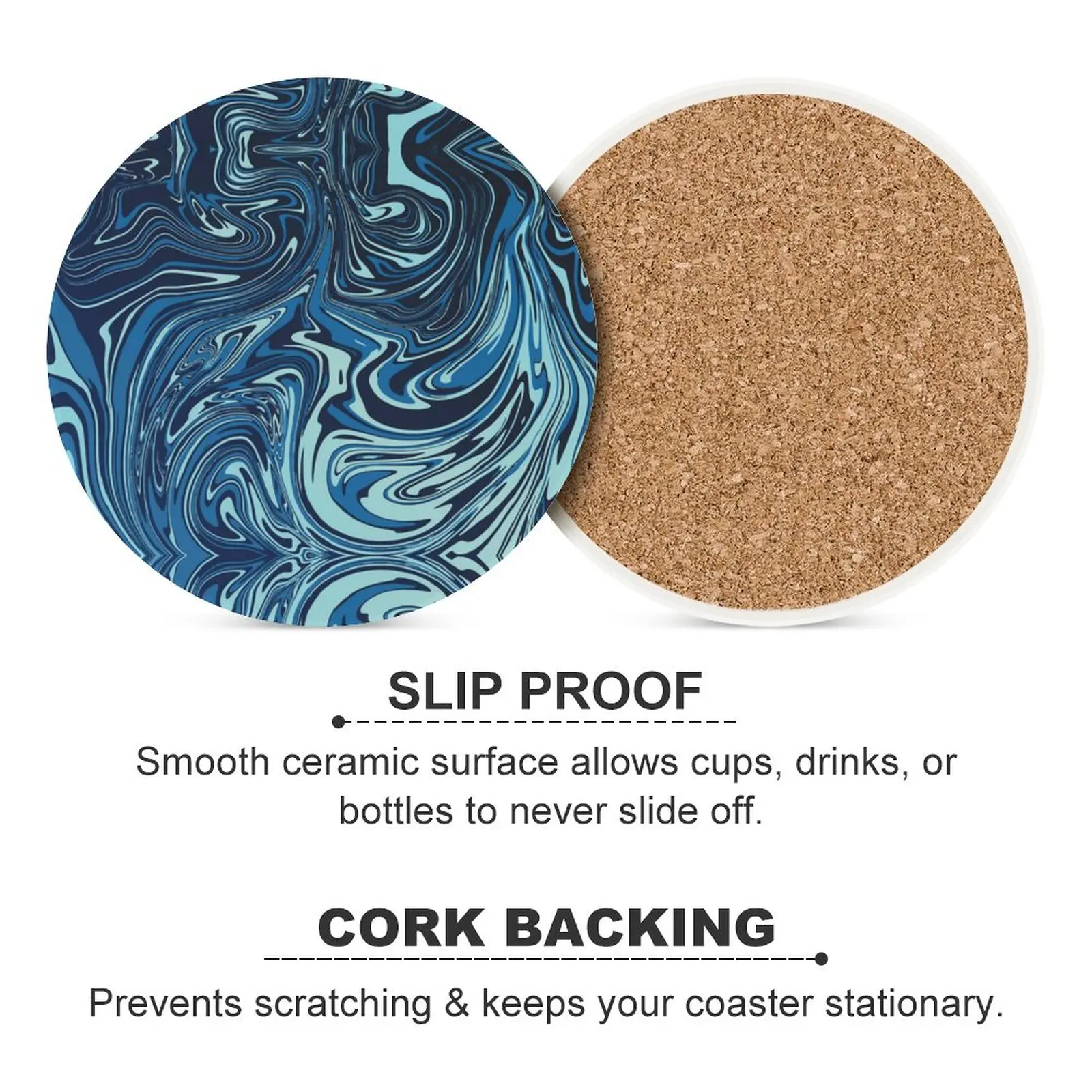 

Painting Absorbent Drink Coasters with Holder,Housewarming Gifts for Home Decor,Suitable for Kinds of Cups,Set of 6