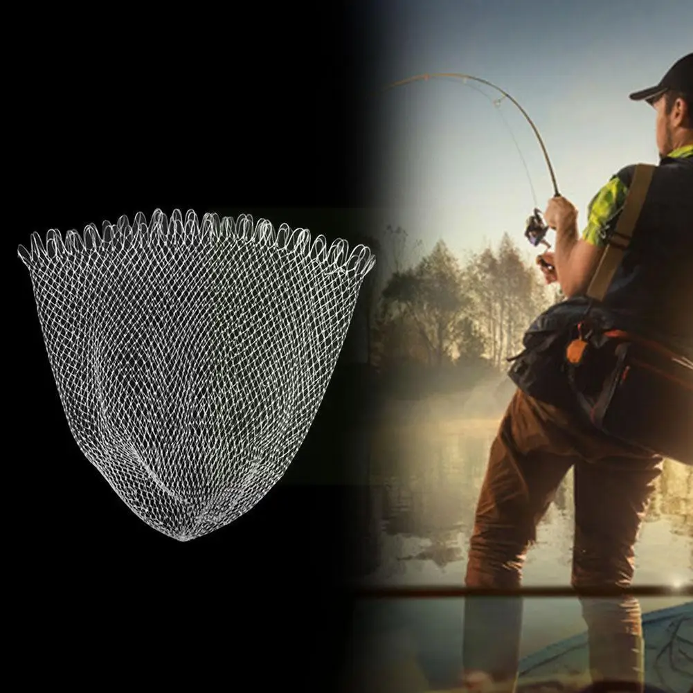 

30/40/50/60cm Nylon Fishing Net Collapsible Rhombus Net Line Depth Dip Net Fish Mesh Folding Hole 2021 Fishing Tools Access L3a7