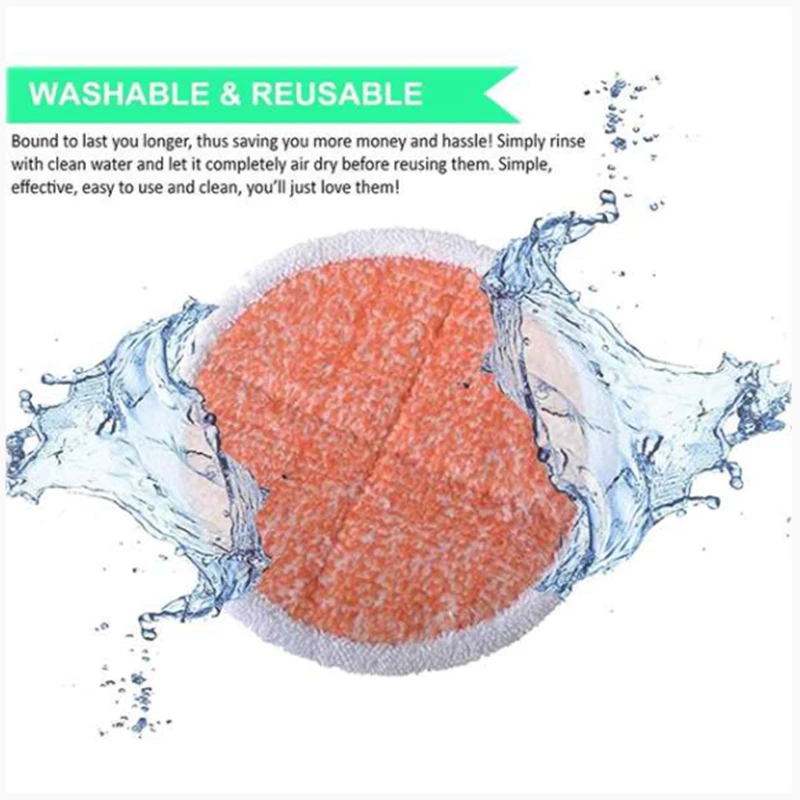 

12 Pack 2124,2039A,2307,23157,20391,20399 Replacement Mop Pads Compatible with for Bissell Spinwave Hard Mop Cleaner