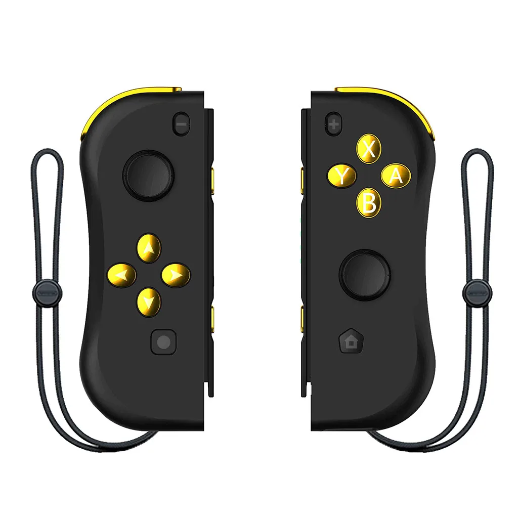 Gold Joy-Con контроллер левый и правый сменный джойстик игровая ручка для NS Switch Console 4 светодиодный Bluetooth тип-c 3D калибровка - Цвет: Gold