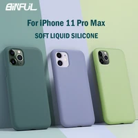 for iphone 11 pro max case cover soft liquid silicone case for iphone 11 pro 6 6s 7 8 plus x xr xs max phone case funda carcasa