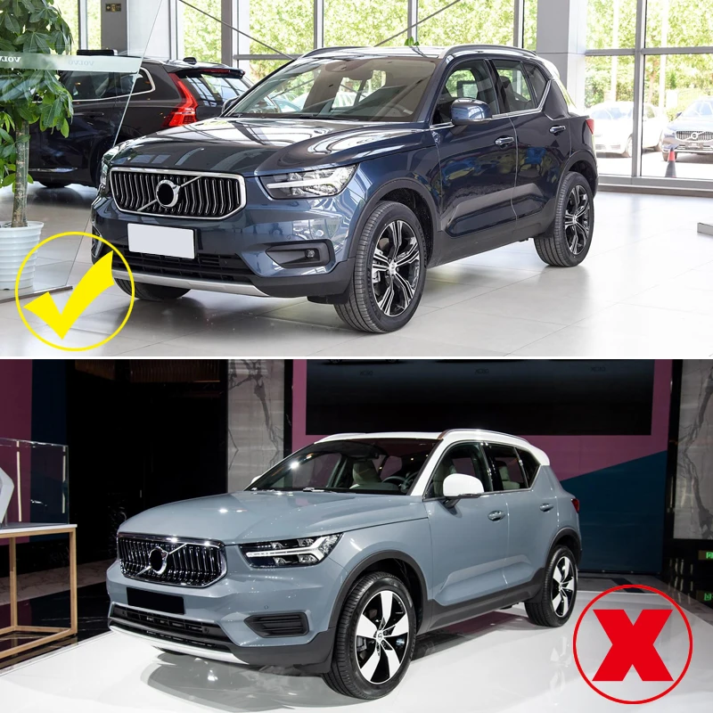 Для Volvo XC40 аксессуары для стайлинга автомобилей ABS Хром Передняя противотуманная фара Крышка лампы Отделка 2 шт