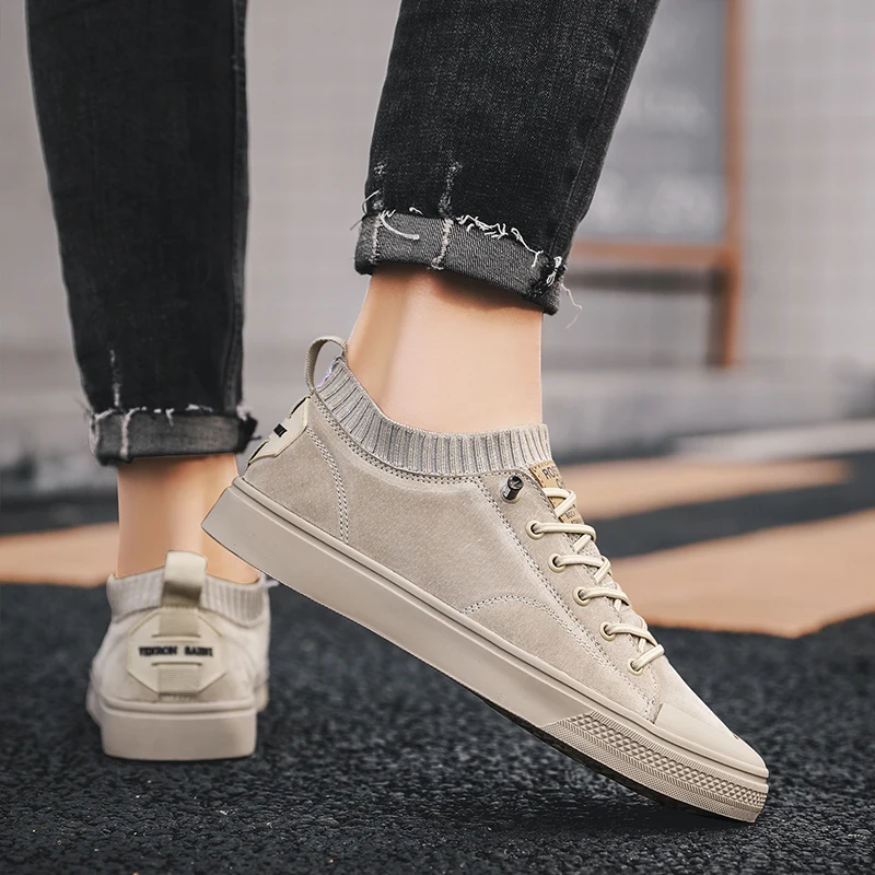 Мужские кроссовки для скейтборда без шнуровки повседневные модные | Спорт и