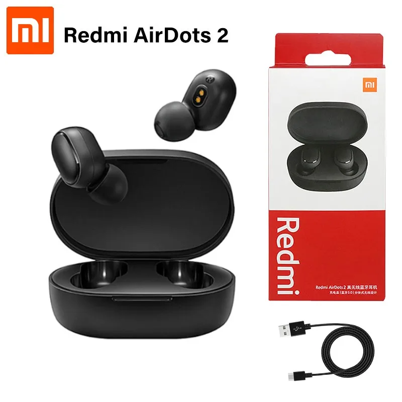 Tws-наушники Xiaomi Redmi Airdots 2 с микрофоном и поддержкой Bluetooth 5,0