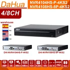 Dahua оригинальный NVR2104HS-P-S2 NVR2108HS-8P-S2 48 CH POE NVR 1U PoE сетевой видеорегистратор Full HD 6MP запись для ip-камеры