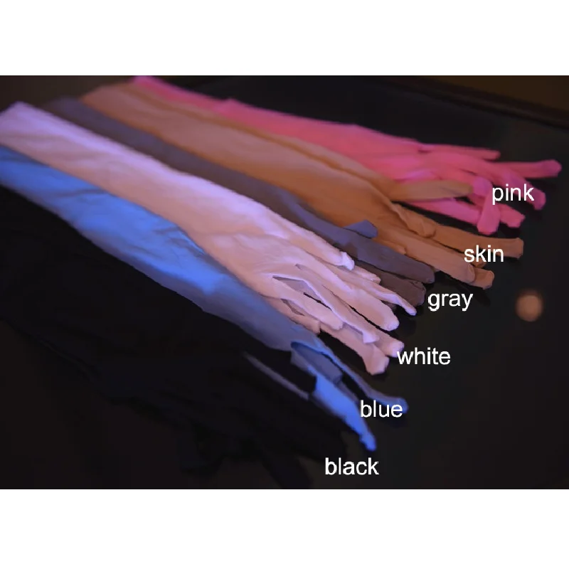 Тонкие шелковые чулки с пятью пальцами длинные женские бесшовные перчатки