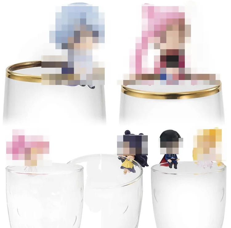 

8 шт./компл. аниме розовая Луна Хино Рей Мини Q вер ПВХ экшн-фигурка Модель Кукла ночной и дневной Кубок украшение кукла