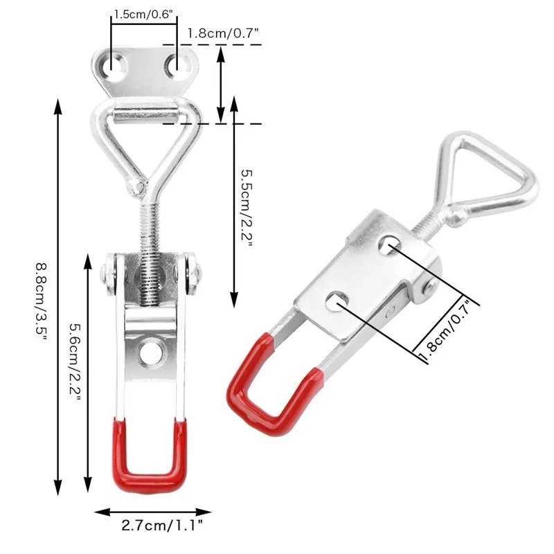 4-Pack Pull Latch-металлический Регулируемый Чехол для дверного шкафа с защелкой-360