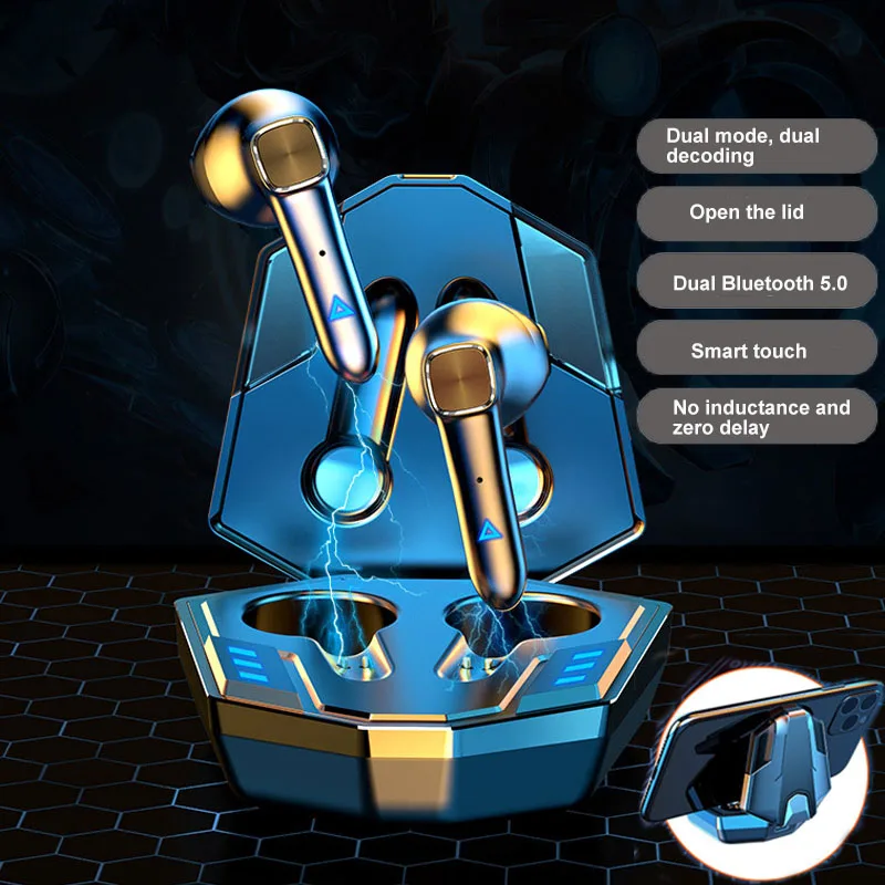 

Игровая Bluetooth 5,0 гарнитура TWS беспроводные наушники Smart Touch шумоподавляющие наушники с HD микрофоном для громкой связи