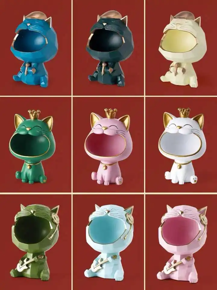 

Modern Art Sculpture Figurine Home-Decor Lucky Nordic Ornamental Storage-Accessories