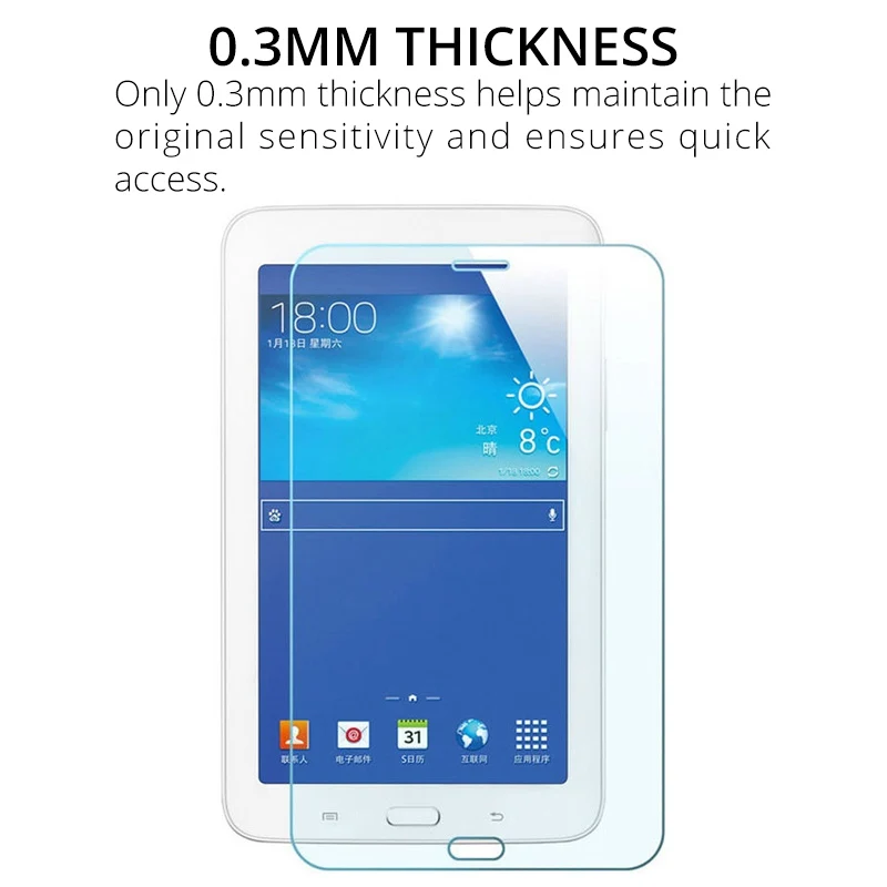 Закаленное стекло для Samsung Galaxy Tab 4 7 0 T230 T231 T235 прозрачное устойчивое к царапинам