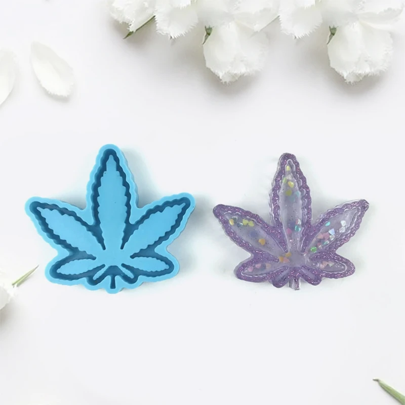 

Узор в виде кленового листа Quicksandbox эпоксидная смола, форма украшения силиконовая форма «сделай сам» ремесленные украшения Литье инструмен...