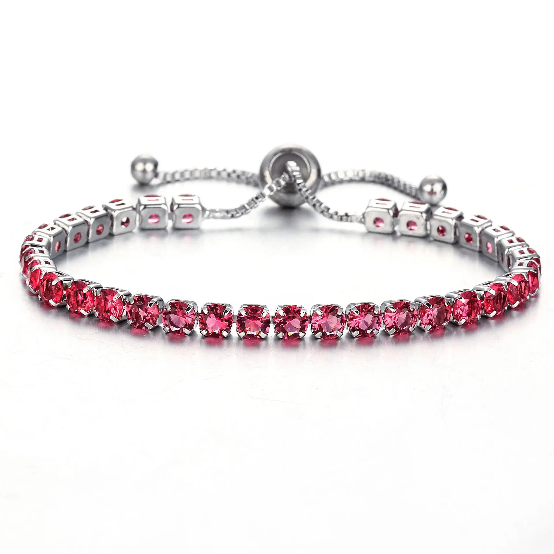 

Fashion Round Cubic Zirconia Tennis Bracelet for Women Jewelry Gift Sparkling Like Crystal Zircon