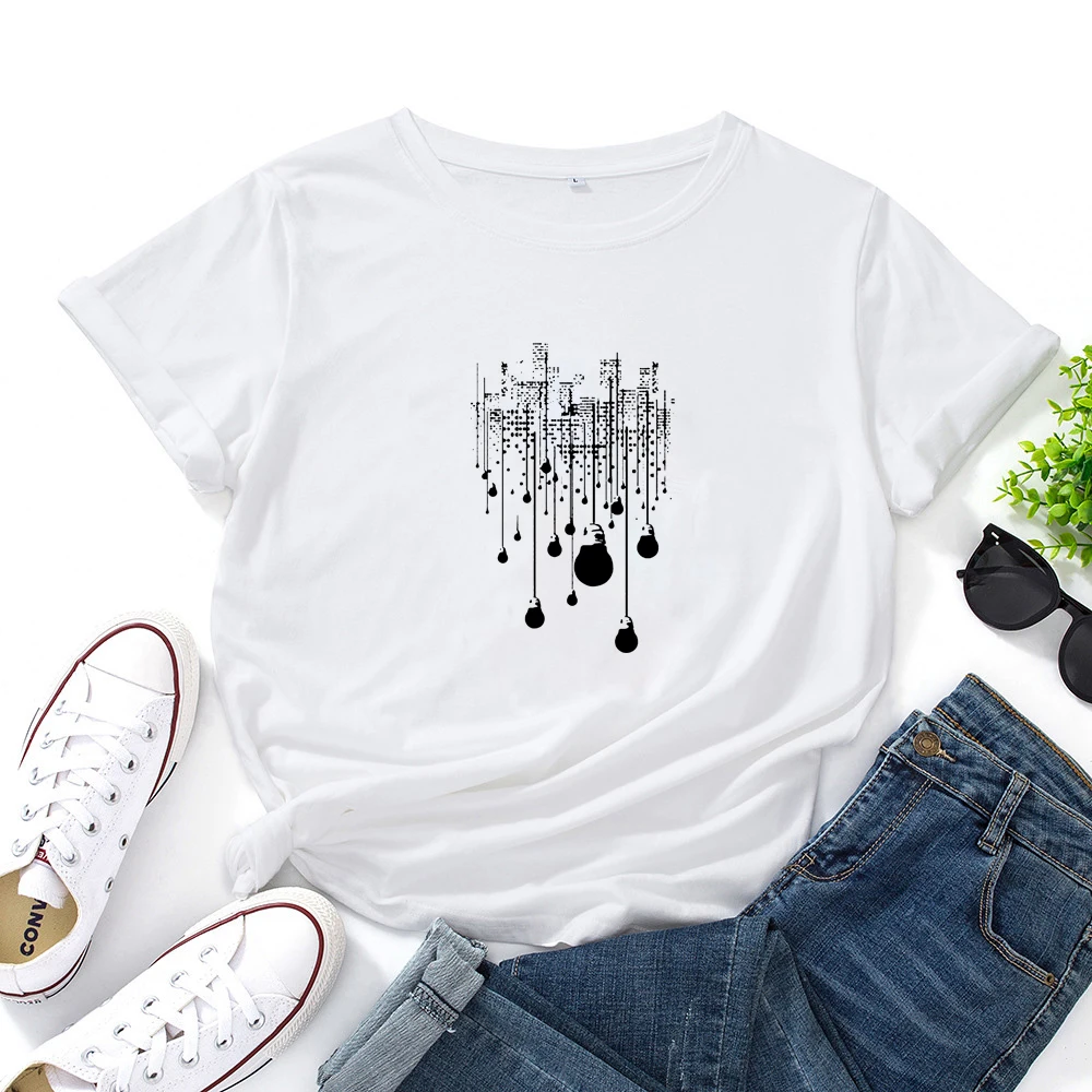 

Fashion Printed T Shirt Women Short Sleeve Tee Women Cotton Graphic Tshirt Women Top Casual O-neck T-shirts Harajuku Top