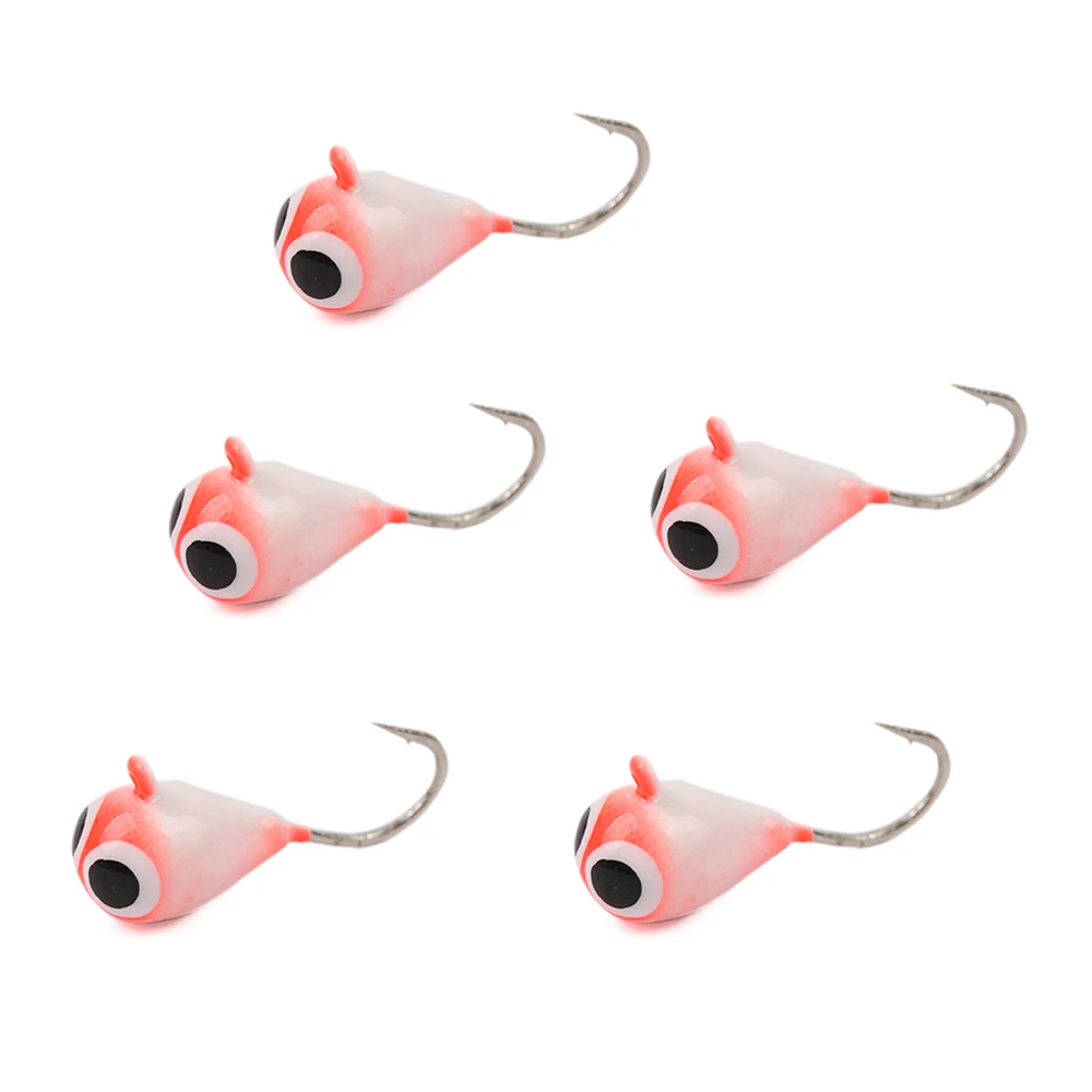 5 pc Pink TigeGlow Maximumcatch 0,42 г-1,90 г вольфрамовый джиг для подледной рыбалки 11 мм-17 мм приманка для подледной рыбалки 16#14#12# японский крючок для зимней рыбалки - Цвет: 5 pc Pink TigeGlow
