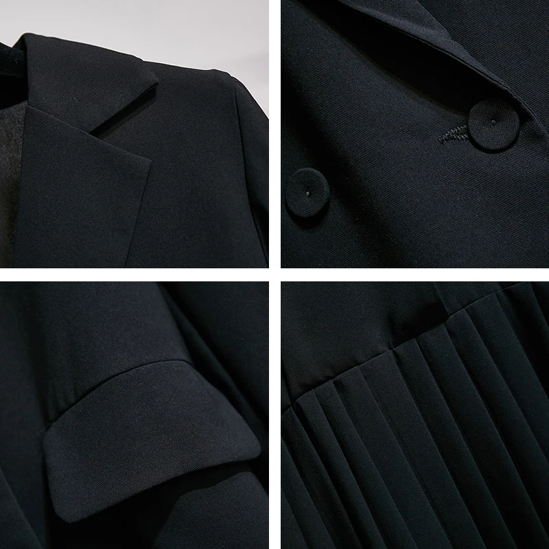 Осень зима 2020 женское повседневное пальто Trytree двубортное приталенное офисное