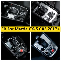 rhd lhd for mazda cx 5 cx5 2017 2022 stall shift shifter gear box panel frame cover kit trim abs stainless steel accessories