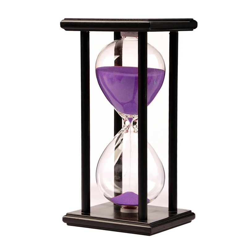 

Multi Purpose Hourglass Sandglass Timer Various Frame and Sand Color 30/60 Minute for Decoration