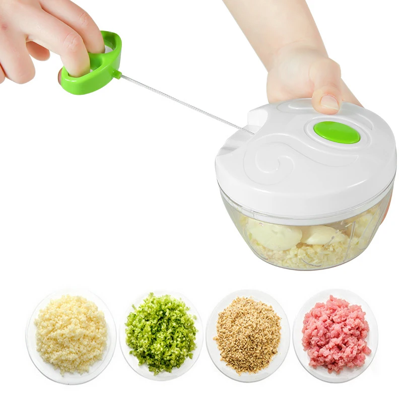 Multifunction High Speedy Chopper Design Garlic Cutter Vegetable Fruit Twist Shredder Manual Meat Grinder | Дом и сад
