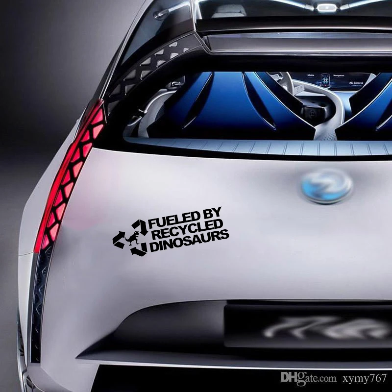 Наклейка с переработанными динозаврами Стилизация автомобиля забавная гонка Jdm