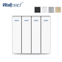 wallpad 4 gang reset switch rocker function 4 push button momentary contact switch bell function key for moduler only 5252mm