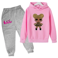 girls clothes lol doll baby long sleeve hoodies t shirt pants for girls winter set outfits 2pcs girls christmas clothes set