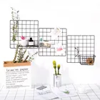 Железная решетка для украшения стен дома, декоративный стеллаж для спальни, фотофона, держатель для хранения, 35 х35 см