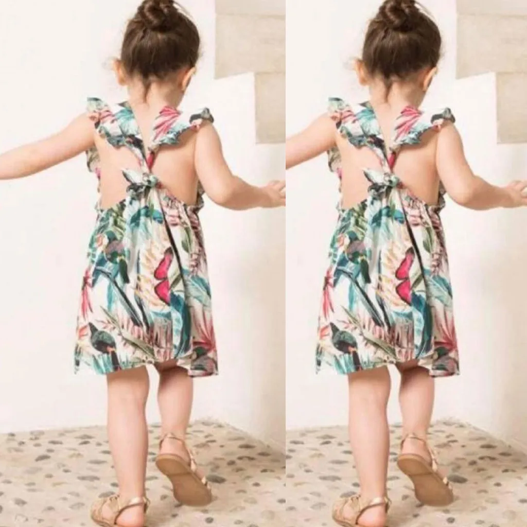 Платье без рукавов с цветочным принтом и V образным вырезом|Сочетающаяся одежда