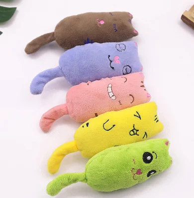 1 шт. кошка шлифовальная кошачья мята игрушка смешной интерактивный плюшевый Кот игрушка питомец котенок жевательная игрушка когти большой палец укус кошка мята для кошек зубы игрушка