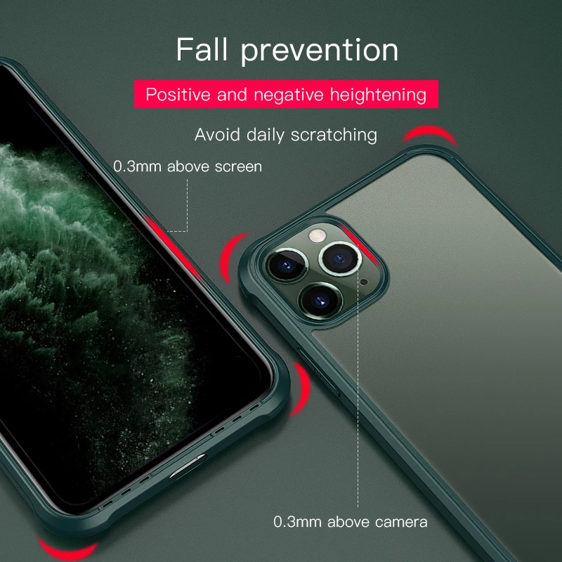 Модные противоударные Чехлы CANDYEIC для iPhone 11 Pro MAX прозрачный защитный чехол