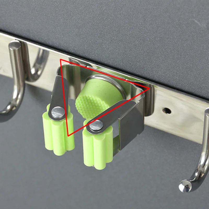 Влагостойкий антикоррозийный держатель для швабры кухни ванной комнаты 304