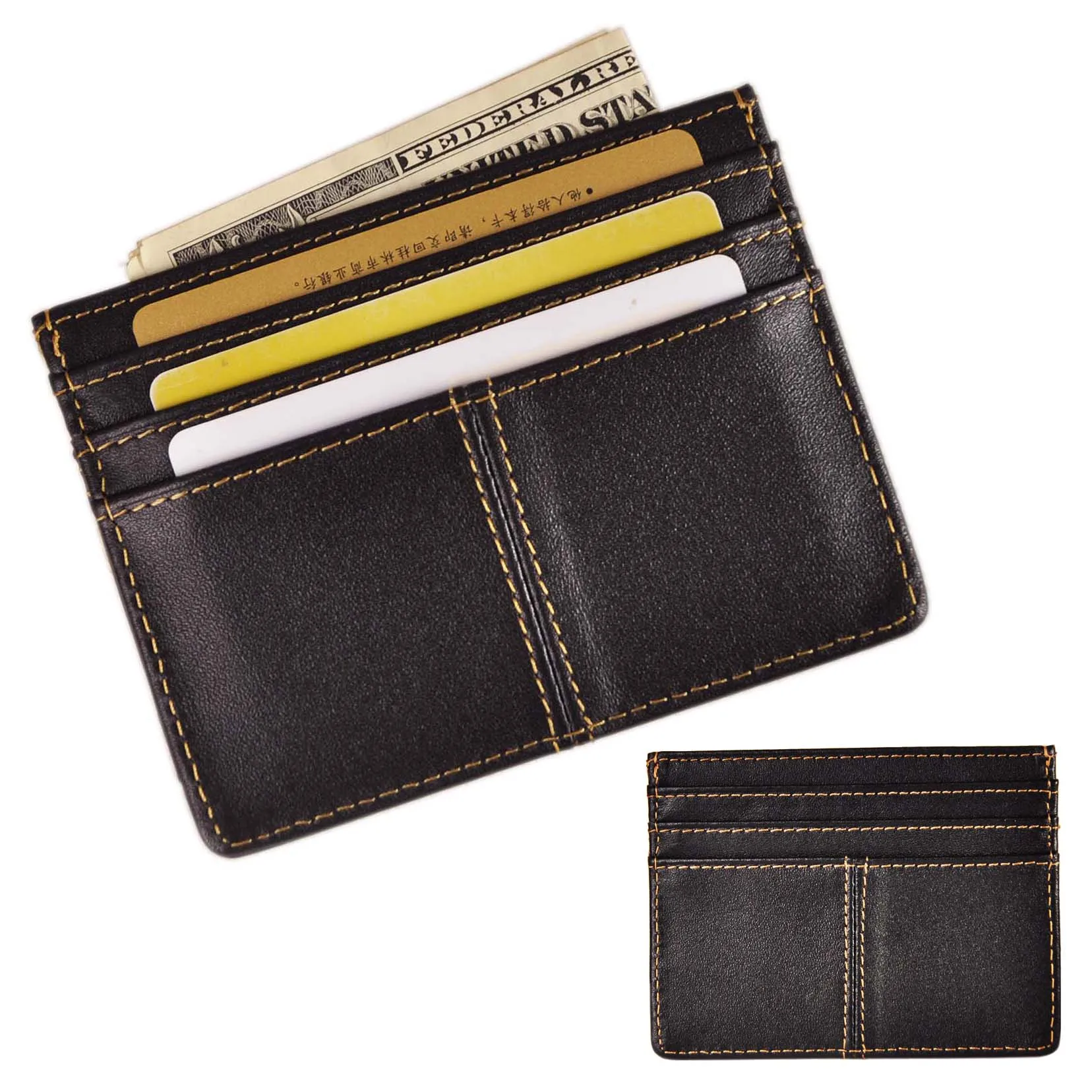 Модный мужской деловой чехол унисекс из натуральной кожи с держателем для