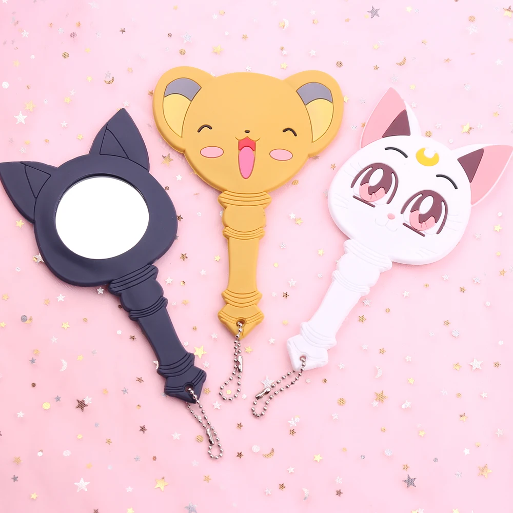 Sailor Moon luna S Moonlight серия памяти космическое сердце зеркальный чехол Компактный кристалл косметическое зеркало для макияжа