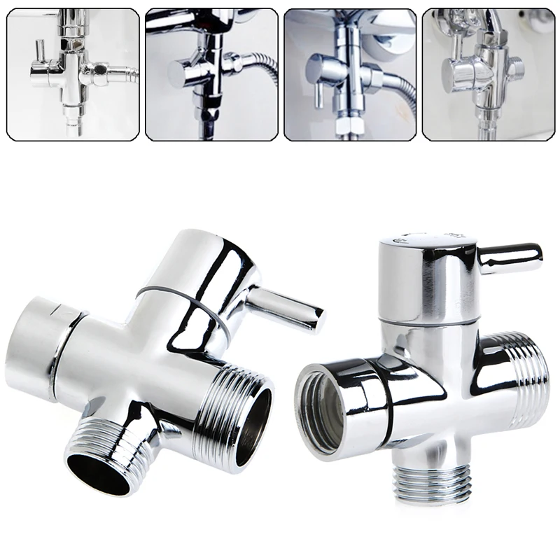 

New T-adapter 3 Ways Valve For Diverter Bath Toilet Bidet Sprayer Shower Head N0HB