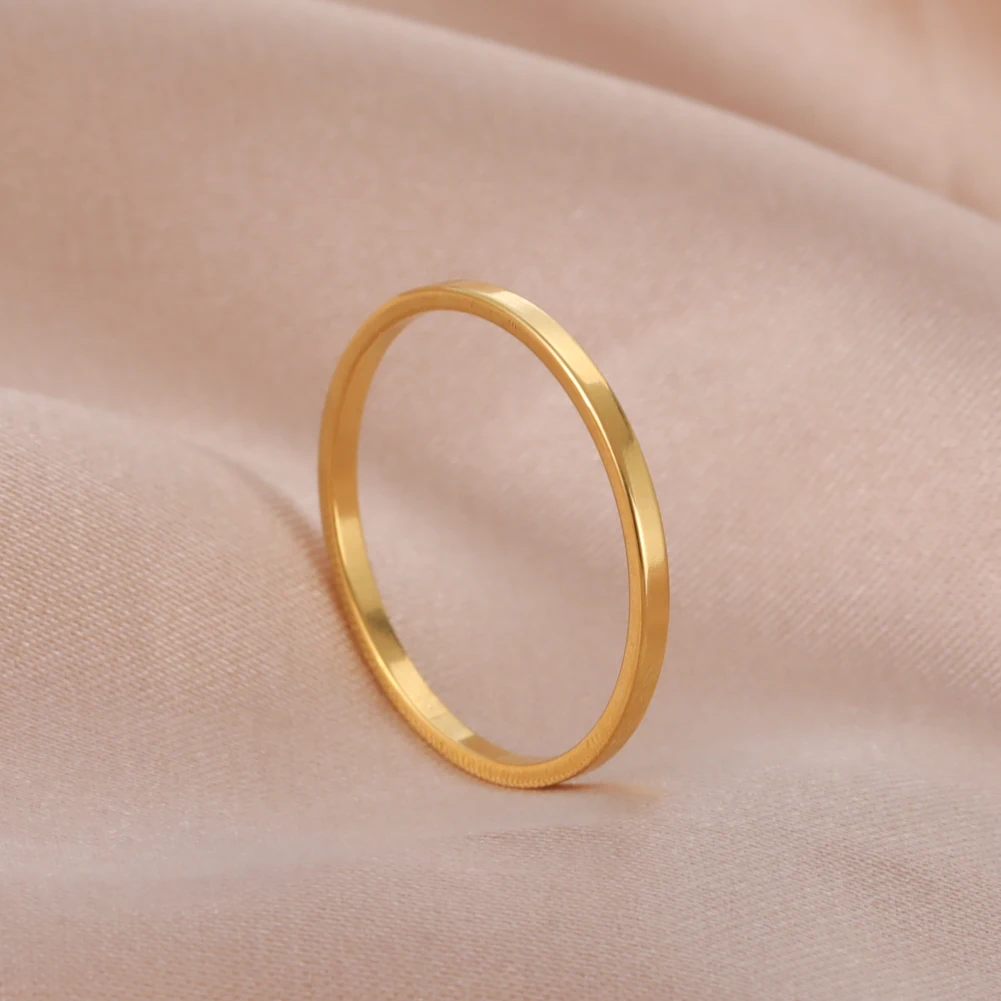 Кольцо унисекс из нержавеющей стали блестящее классическое обручальное |