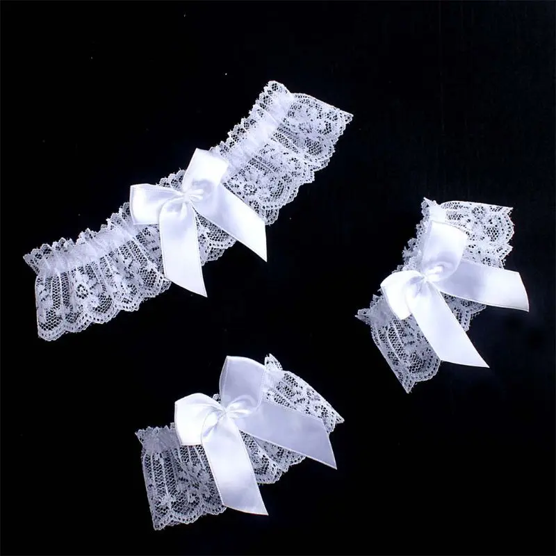 3 шт. Свадебные ажурные Цветочные кружевные широкие кольца на запястье