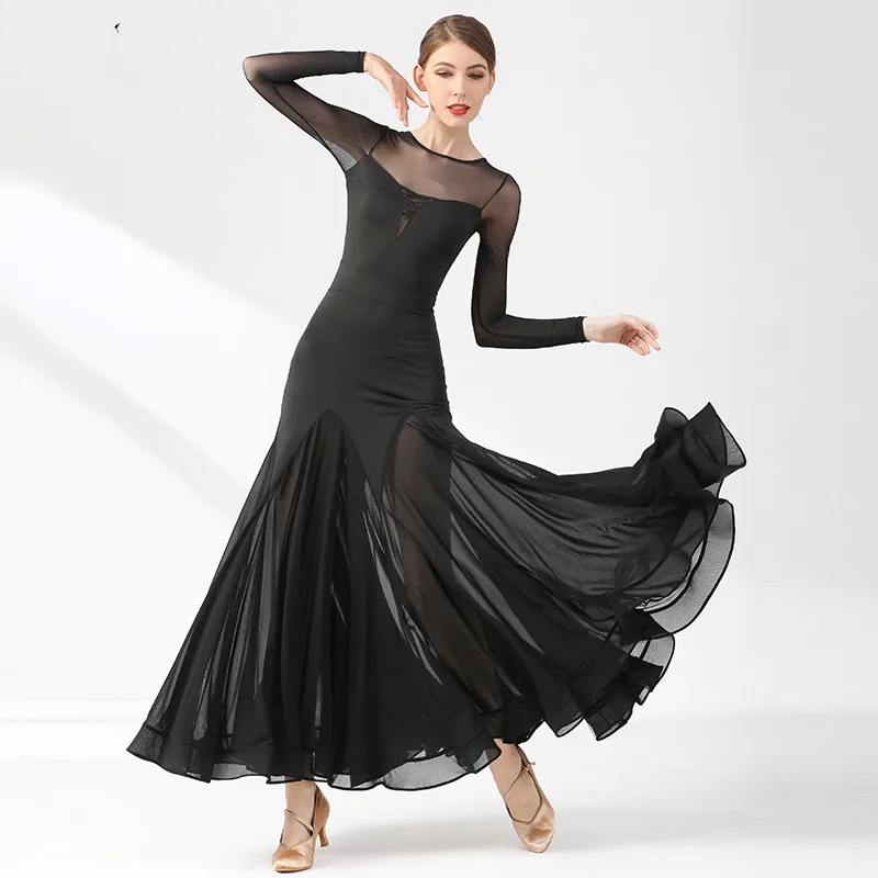 Фото Женские прозрачные платья для бальных танцев платье Венского вальса бальное