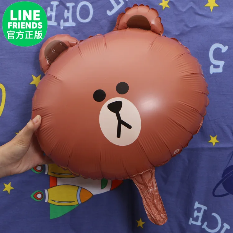 50 шт. милый коричневый медведь корейский оригинальный воздушный шар для