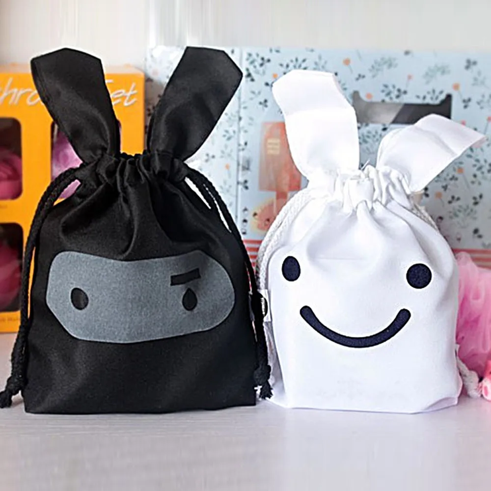 Сумка для хранения с кроликом макияжа дорожная сумка ручек карандашей карманный