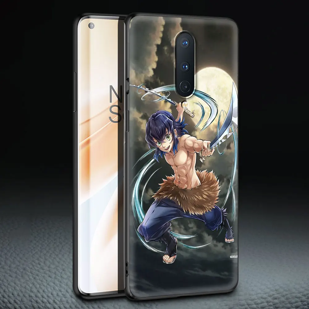 

Luxury Soft Phone Case Cover for OnePlus 9 9R 8T 8 7T 7 Pro Plus 5G Z Silicone Shockproof Coque Shell Anime Demon Slayer