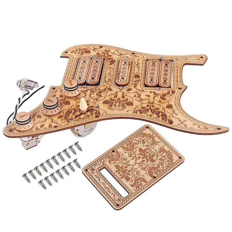 3-слойные фанерные клен 11 Отверстие HSH загружено Встроенный кабель Электрогитары