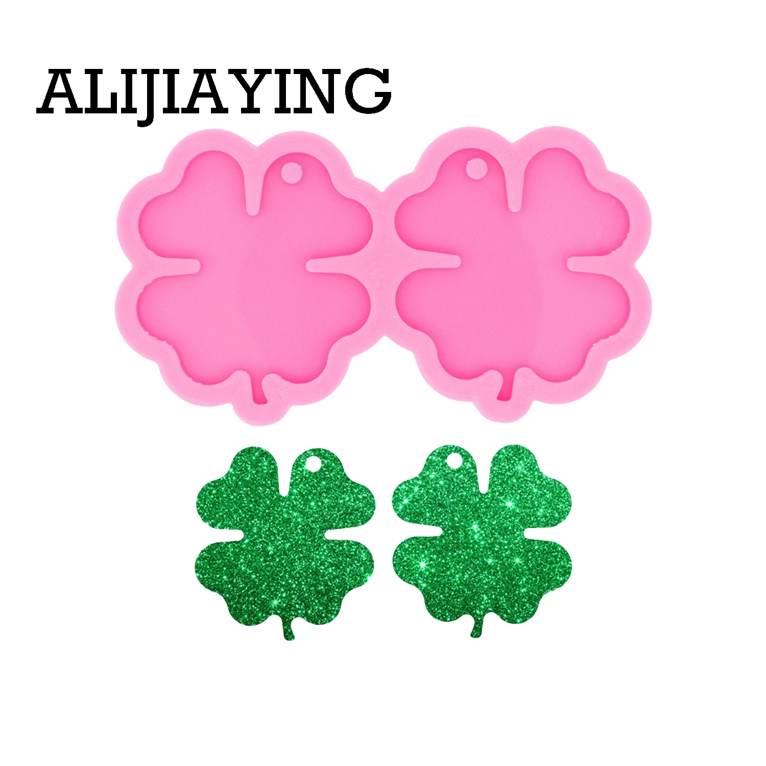 DY0549 Гладкий художественный дизайн Пальма/сердца серьги силиконовая форма формы